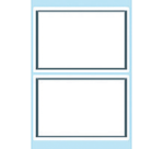 HERMA 5715 notebook label 82x55mm gray frame 12 pieces