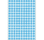 Etiket HERMA 2213 rond 8mm blauw 5632 stuks