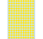 HERMA 2211 label round 8mm yellow 5632 pieces