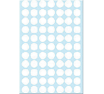 Etiquette HERMA 2230 rond 13mm blanc 2464 pièces