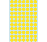 Etiket HERMA 2231 rond 13mm geel 2464 stuks