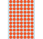 Etiquette HERMA 2232 rond 13mm rouge 2464 pièces