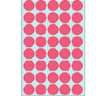 Etiket HERMA 2256 rond 19mm fluor rood 960 stuks