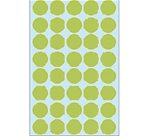 Etiketten HERMA 2255 rund 19mm grün 1280 Stück