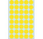 HERMA 2251 label round 19mm yellow 1280 pieces