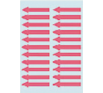 Etiket HERMA 4143 38x7mm pijl rood 88 stuks