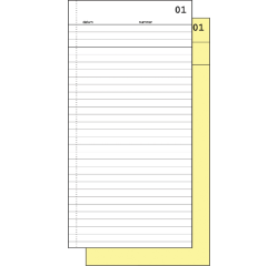 Carnet de commission Expres SI-30020 210x105mm 50x2 feuilles