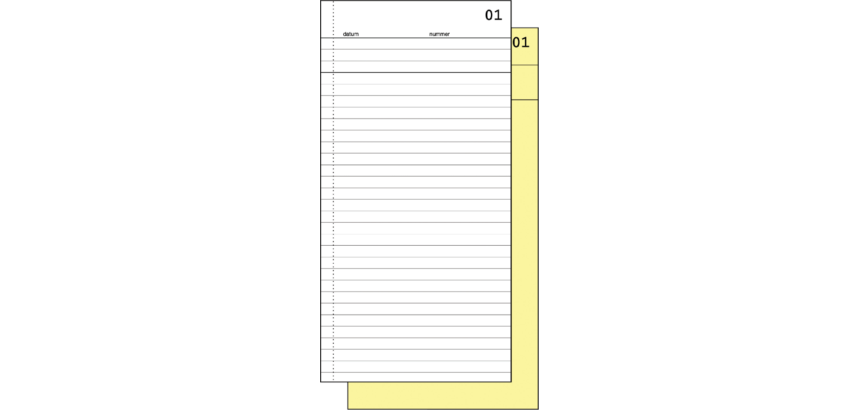 Carnet de commission Expres SI-30020 210x105mm 50x2 feuilles