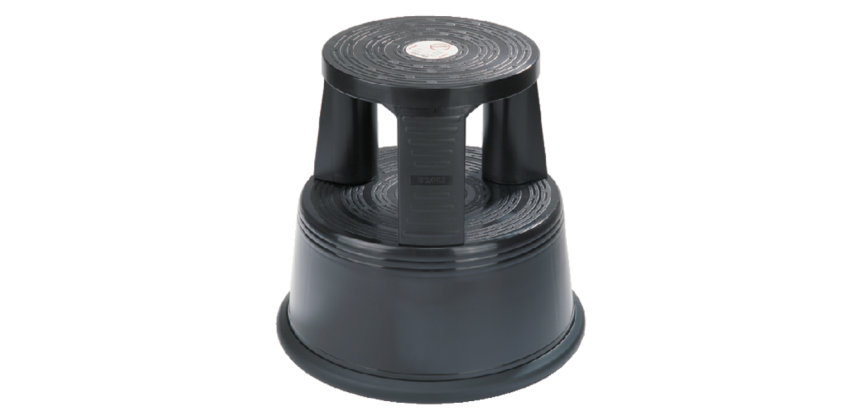 Desq Hocker 42 cm schwarzer Kunststoff