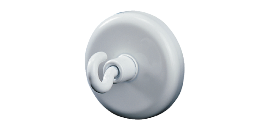 Aimant avec crochet Dahle 36mm force portante 8kg blanc