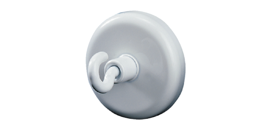 Aimant avec crochet Dahle 36mm force portante 8kg blanc