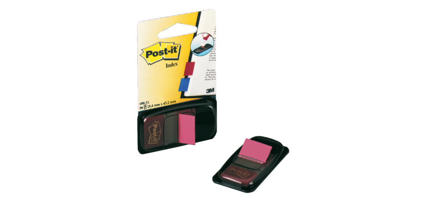 Marque-pages Post-it 680 25,4x43,2mm rose vif
