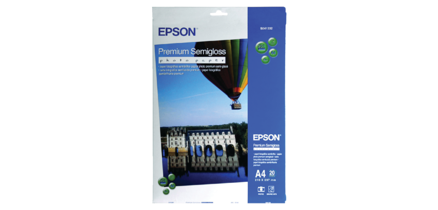 Epson Papier photo A4 Premium semi-brillant , 251 g/m2, 20 feuilles