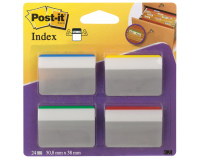 Post-it bookmarks 686 38x50.8mm strong curved assorted 24 pieces
