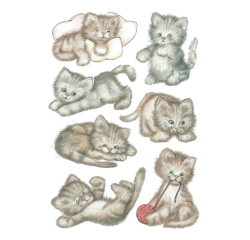 Etiquette HERMA 3477 Mignons chatons