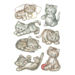 Etiquette HERMA 3477 Mignons chatons