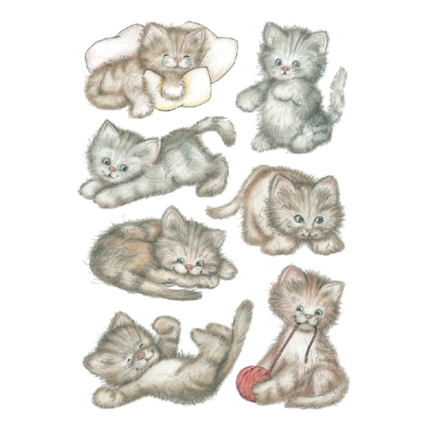 Etiquette HERMA 3477 Mignons chatons