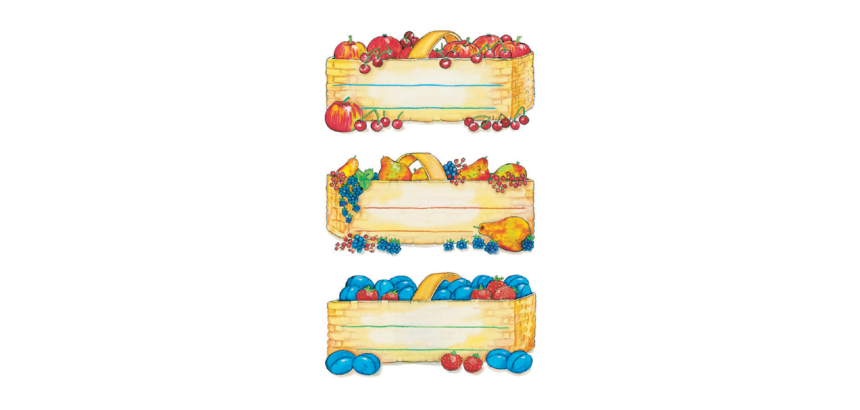 Etiquette de cuisine HERMA 3604 Corbeilles à fruits 12 pcs