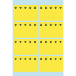 GB_Étiquettes pour surgelés, 26 x 40 mm, jaune fluo