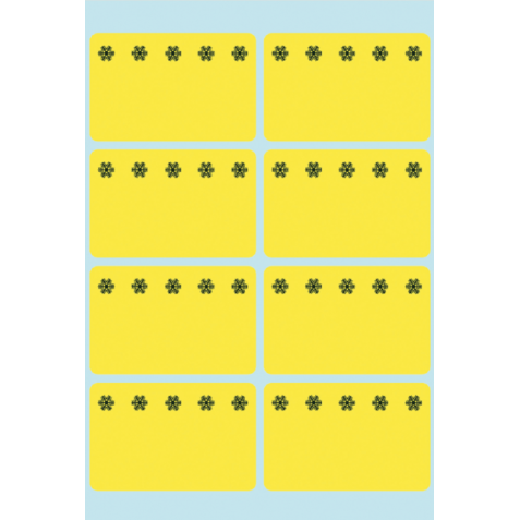 Etiquette congélateur HERMA 3771 26x40mm jaune 48 pièces