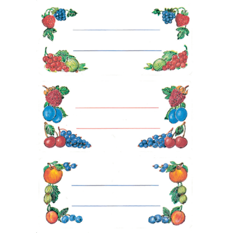 Etiket HERMA 3784 keuken fruit