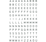 Etiket HERMA 4154 5mm letter A-Z zwart op transparant