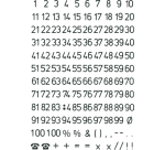 HERMA Label 4155 numbers 0-9 black/transp 5mm