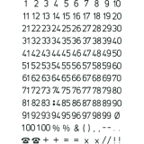 Etiquette HERMA 4155 chiffres 0-9 noir/transp 5mm