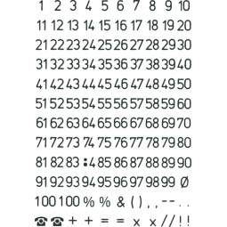 Etiquette HERMA 4155 chiffres 0-9 noir/transp 5mm