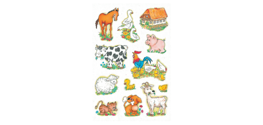 Etiket HERMA 5419 boerderijdieren