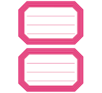 Etiket HERMA 5712 82x55mm schrift rode rand 12 stuks