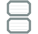Etiquette cahier HERMA 5719 82x55mm bord gris 12 pièces