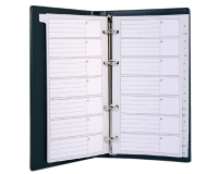 Telefoonalbum Kangaro 215x130mm A-Z 4-rings zwart