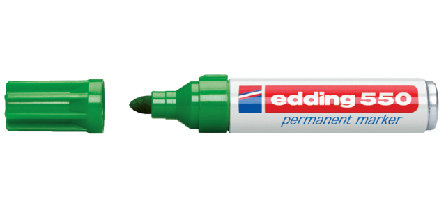 Marqueur edding 550 ogive 3-4mm vert