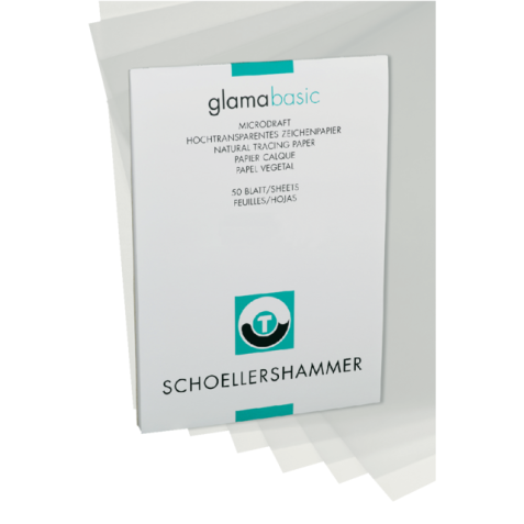 Bloc papier plans Schoellershammer A3 60-65g transparent 50 feuilles