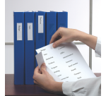 Transparent adhesive label holder Djois 25x102mm 12 pieces