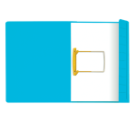 Chemise Clip Secolor Folio carton 100% recyclé 250g bleu