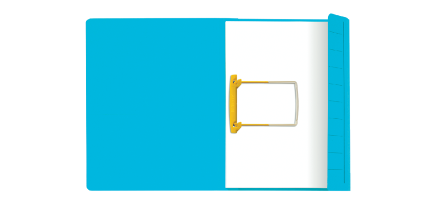 Chemise Clip Secolor Folio carton 100% recyclé 250g bleu