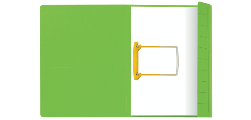 Chemise Clip Secolor A4 carton 100% recyclé 250g vert 50 pièces