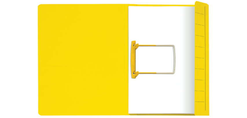 Secolor Clip Folder A4 100% Recycled Cardboard 250g Yellow 50 Pieces