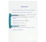 Mécanisme de reliure Djois JalemaClipex pétrole 10 pièces