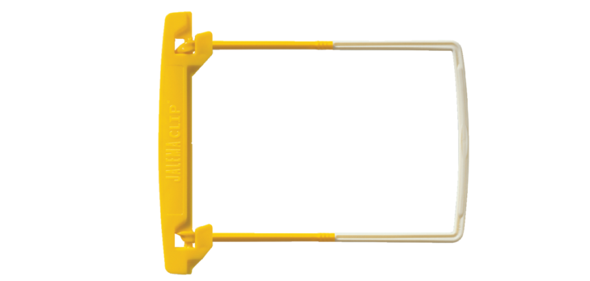 Mécanisme de reliure Djois JalemaClip Stick-up jaune AC 10 pièces
