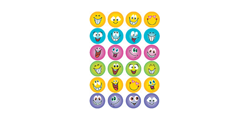 Etiket HERMA 6818 smiley glitter folie