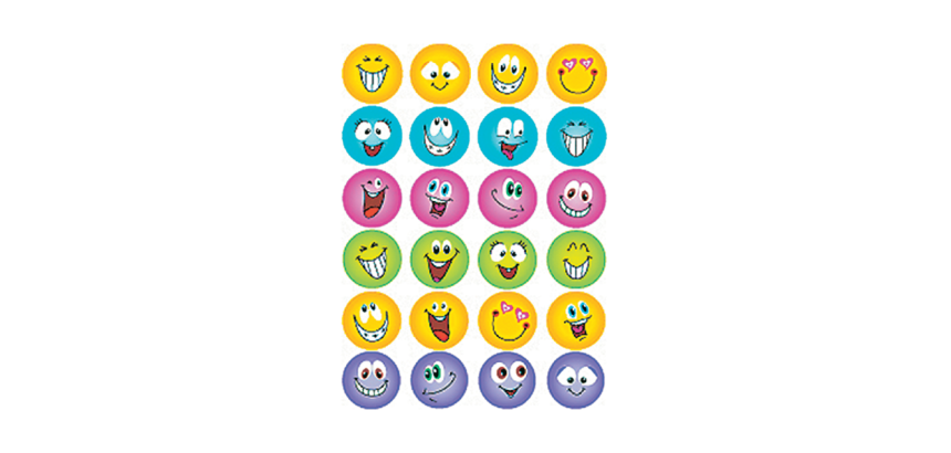 Etiket HERMA 6818 smiley glitter folie