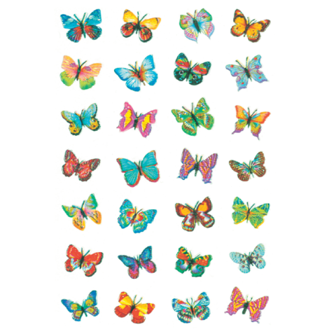 Etiquette HERMA 6819 Papillons film scintillant