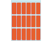Etiquette HERMA 3652 12x34mm rouge 90 pièces