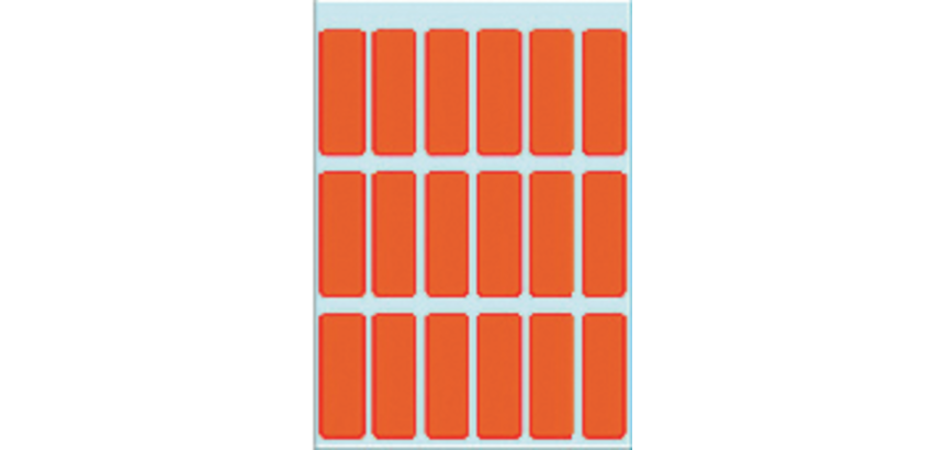 Etiquette HERMA 3652 12x34mm rouge 90 pièces