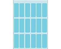 Etiquette HERMA 3653 12x34mm bleu 90 pièces