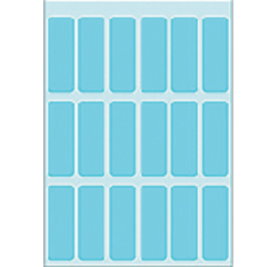 Etiquette HERMA 3653 12x34mm bleu 90 pièces