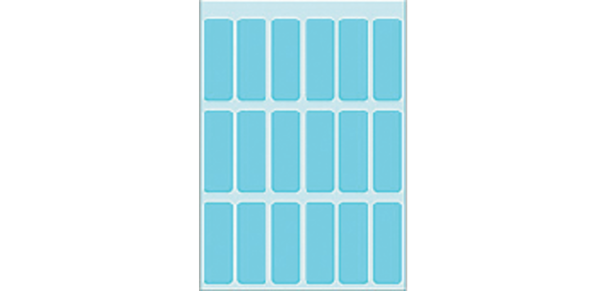HERMA 3653 label 12x34mm blue 90 pieces